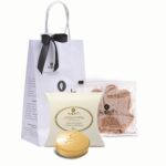 Kit - Luva Esfoliante + Sabonete Vegetal Leite