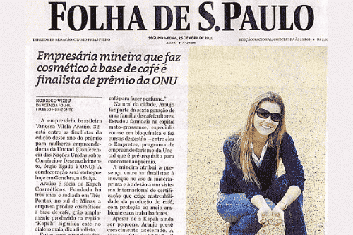 Folha de São Paulo - Empresária mineira é finalista de prêmio da ONU 1 Design sem nome 2022 07 13T162954.581