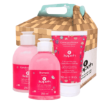 Kit Caixa - Shampoo + Condicionador + Creme Pentear Café com Morango