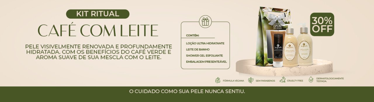 Kit Ritual Café com Leite 1 ritual cafe com leite ritual cafe com leite valido para todo o site 18